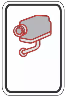 Pictogram camerabewaking